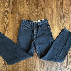 Levi’s High-Rise Loose Straight Black Jeans Vintage